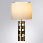 Настольная лампа с цилиндрическим основанием и белым абажуром Crystal Harmony  варинант исполнения - 1 | Loft Concept в Саратове