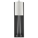 Бра на прозрачном штативе с тканевым абажуром в форме цилиндра Conciseness варинант исполнения - 4 | Loft Concept в Саратове