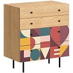 Комод с принтом на ящиках Elise Chest of Drawers варинант исполнения - 7 | Loft Concept в Саратове
