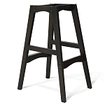 Барный стул со спинкой и подлокотниками на 4-х деревянных ножках Douglas Rhombus Бирюзовый Велюр варинант исполнения - 3 | Loft Concept в Саратове