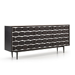 Дизайнерский комод чёрный с фактурным фасадом Billy варинант исполнения - 1 | Loft Concept в Саратове