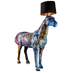 Большой Торшер Лошадь с ручной авторской росписью Feral Stallion варинант исполнения - 2 | Loft Concept в Саратове