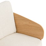 Кресло с каркасом из массива дуба Gallin Chair Boucle варинант исполнения - 5 | Loft Concept в Саратове