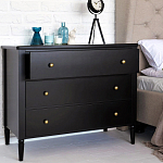 Комод с 3 ящиками Blues Black варинант исполнения - 2 | Loft Concept в Саратове