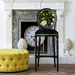 Барный стул из натурального бука с изображением птицы и цветов Blooming Birds варинант исполнения - 2 | Loft Concept в Саратове