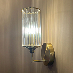 Бра с цилиндрическим рифленым стеклянным плафоном Jeanette варинант исполнения - 5 | Loft Concept в Саратове