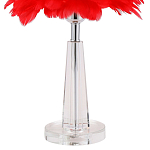 Настольная лампа с перьями Plumage Red Table Lamp варинант исполнения - 3 | Loft Concept в Саратове
