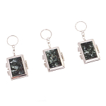 Зеркало брелок складное двухстороннее из натурального камня Серафинит Stone Mirrors варинант исполнения - 4 | Loft Concept в Саратове