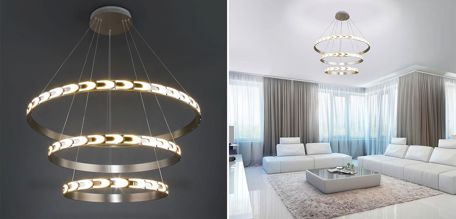Люстра Maoris 3 Ring Horizontal Chandelier Люстра Maoris 3 Ring Horizontal Chandelier - Loft-Concept в Саратове
