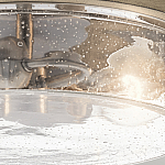 Потолочный светильник с прозрачным стеклянным плафоном с эффектом пузырьков Kichler варинант исполнения - 4 | Loft Concept в Саратове