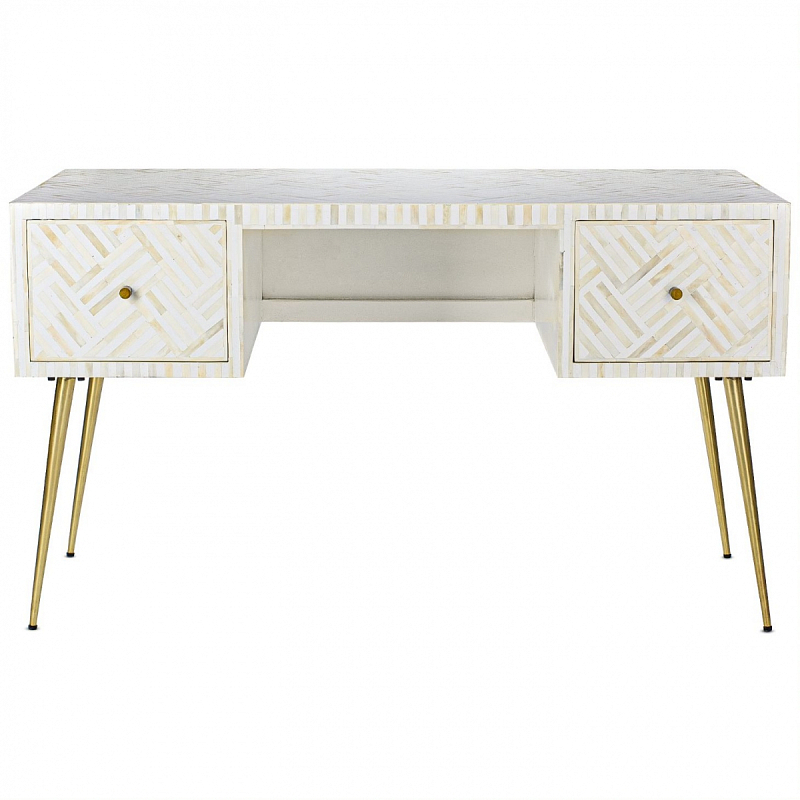 Стол Cream Indian Bone Inlay table Кремовый в Саратове | Loft Concept 