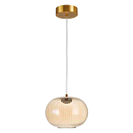 Подвесной светильник с янтарным рифленым стеклянным плафоном Ferm Living варинант исполнения - 2 | Loft Concept в Саратове