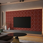 Гипсовая 3D панель с принтографией PM-11 варинант исполнения - 1 | Loft Concept в Саратове