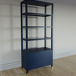 Стеллаж со стеклянными полками Elsa Dreams Blue варинант исполнения - 7 | Loft Concept в Саратове