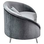 Диван с мягкой обивкой из ткани серый Ethan Sofa варинант исполнения - 1 | Loft Concept в Саратове