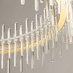 Люстра круглая с прозрачными стеклянными трубками 51 см Nembus варинант исполнения - 8 | Loft Concept в Саратове