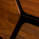 Высокий комод с узором из шпона на фасаде Sahara варинант исполнения - 5 | Loft Concept в Саратове