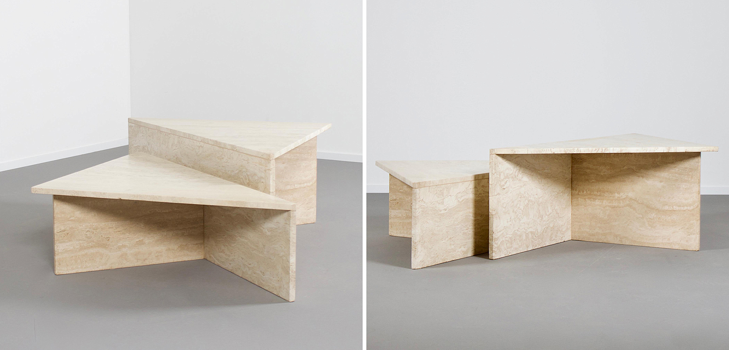 Журнальный стол из мрамора Large Travertine Coffee Table by UpUp Журнальный стол из мрамора Large Travertine Coffee Table by UpUp - Loft-Concept в Саратове
