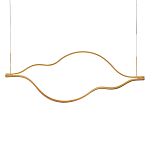Подвесной светильник волнообразный изогнутый на двух тросах 103 см Spiral Lighting варинант исполнения - 1 | Loft Concept в Саратове