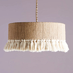 Люстра круглая плетеная с кисточками Solar Glow варинант исполнения - 6 | Loft Concept в Саратове