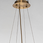 Люстра подвесная круглая с овальными подвесками из стекла дымчатого цвета Harlow Crystal Round варинант исполнения - 5 | Loft Concept в Саратове