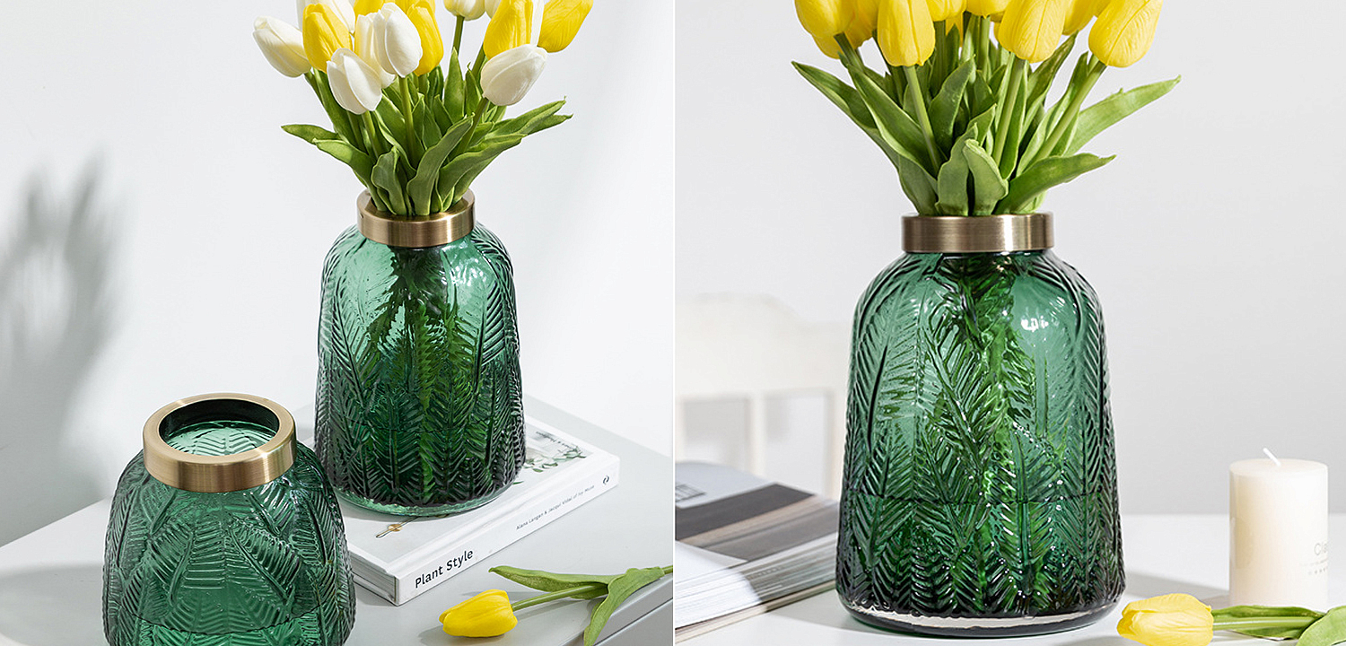 Ваза Emerald Vase Golden Throat high Ваза Emerald Vase Golden Throat high - Loft-Concept в Саратове