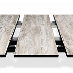 Стол обеденный раздвижной с прямоугольной бежевой столешницей Magali варинант исполнения - 6 | Loft Concept в Саратове