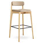 Барный стул из массива ясеня Elegant Ash Shape варинант исполнения - 3 | Loft Concept в Саратове