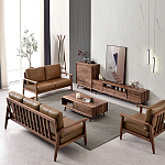 Тумба под телевизориз массива дерева TV Stand made of Walnut Wood варинант исполнения - 4 | Loft Concept в Саратове