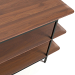 ТВ-тумба с полками из массива ореха Derick Wooden TV Stand варинант исполнения - 3 | Loft Concept в Саратове