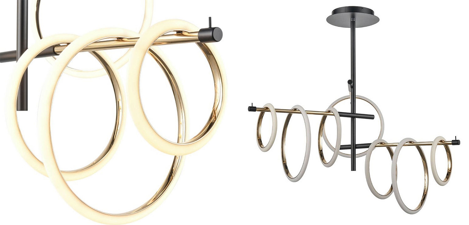 Люстра Jessenia Rings Chandelier 7 Люстра Jessenia Rings Chandelier 7 - Loft-Concept в Саратове