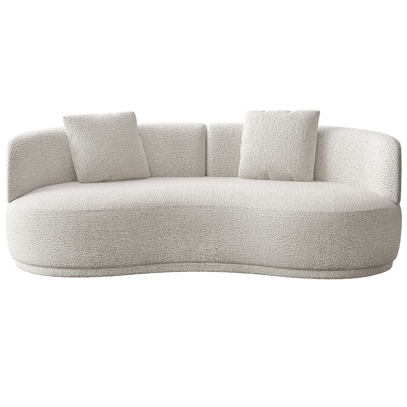 Двухместный диван Calypso Молочный в Саратове | Loft Concept 