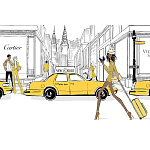 Megan Hess. New york: through a fashion eye варинант исполнения - 2 | Loft Concept в Саратове