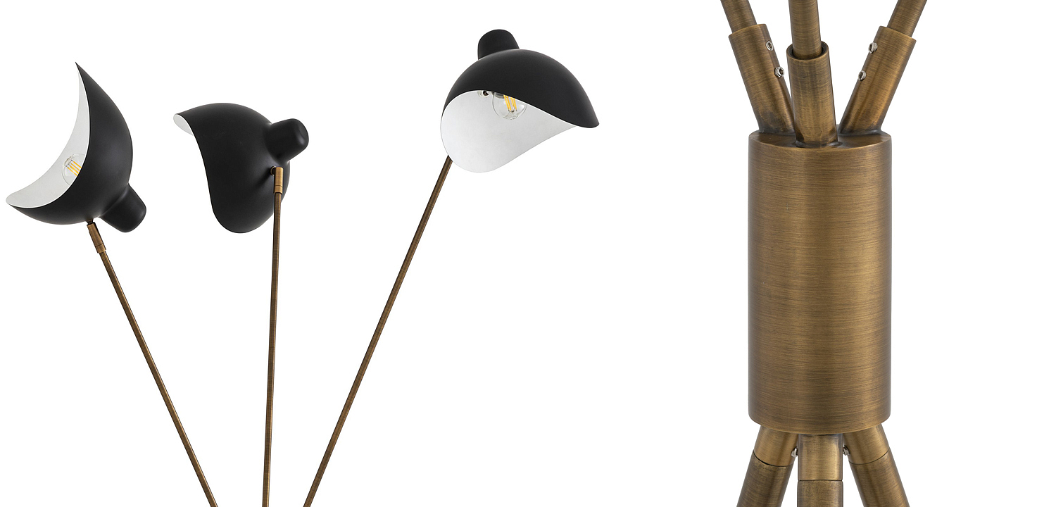 Торшер Eichholtz Floor Lamp Costner Торшер Eichholtz Floor Lamp Costner - Loft-Concept в Саратове
