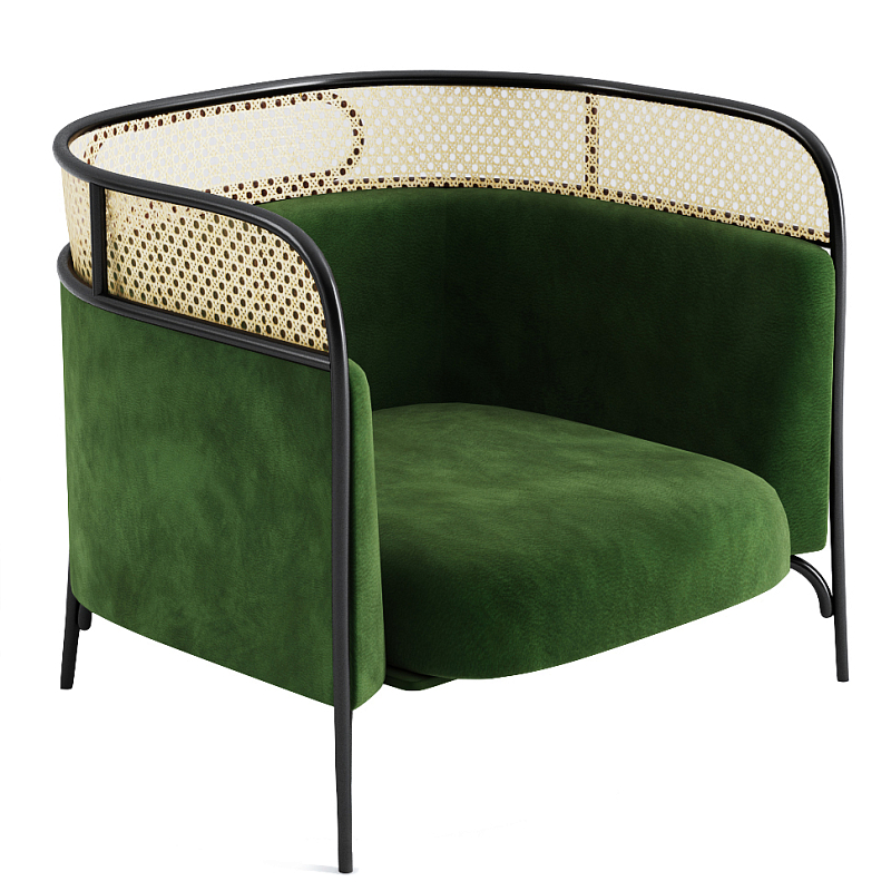 Кресло Rattan Decor Armchair Черный Бежевый Зеленый Серый Розовый Кресло Rattan Decor Armchair Черный Бежевый Зеленый Серый Розовый в Саратове | Loft Concept