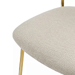 Стул барный широкой полукруглой спинкой на золотистых ножках Chair Smooth Shapes варинант исполнения - 5 | Loft Concept в Саратове