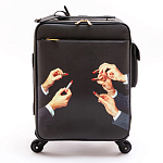 Чемодан дорожный SELETTI Travel Kit Trolley Lipstick Black варинант исполнения - 1 | Loft Concept в Саратове