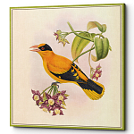 Постер на холсте с изображением птиц и цветов Blooming Birds Poster варинант исполнения - 7 | Loft Concept в Саратове