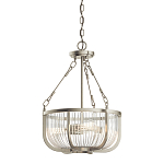 Люстра подвесная с чашеобразным плафоном из прозрачных стеклянных прутьев Kichler варинант исполнения - 1 | Loft Concept в Саратове