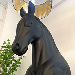 Horse Statue Floor Lamp Большой светильник Черная Лошадь варинант исполнения - 4 | Loft Concept в Саратове