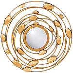 Зеркало в круглой раме украшенной раковинами с жемчугом Pearl in the Gleam варинант исполнения - 1 | Loft Concept в Саратове