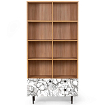 Широкий стеллаж с принтом Elise Rack варинант исполнения - 19 | Loft Concept в Саратове