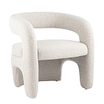 Кресло дизайнерское для лаунж зоны жемчужного цвета Pearl Lounge варинант исполнения - 10 | Loft Concept в Саратове