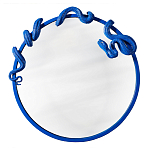 Зеркало круглое в синей раме в виде змеи Temptation варинант исполнения - 1 | Loft Concept в Саратове