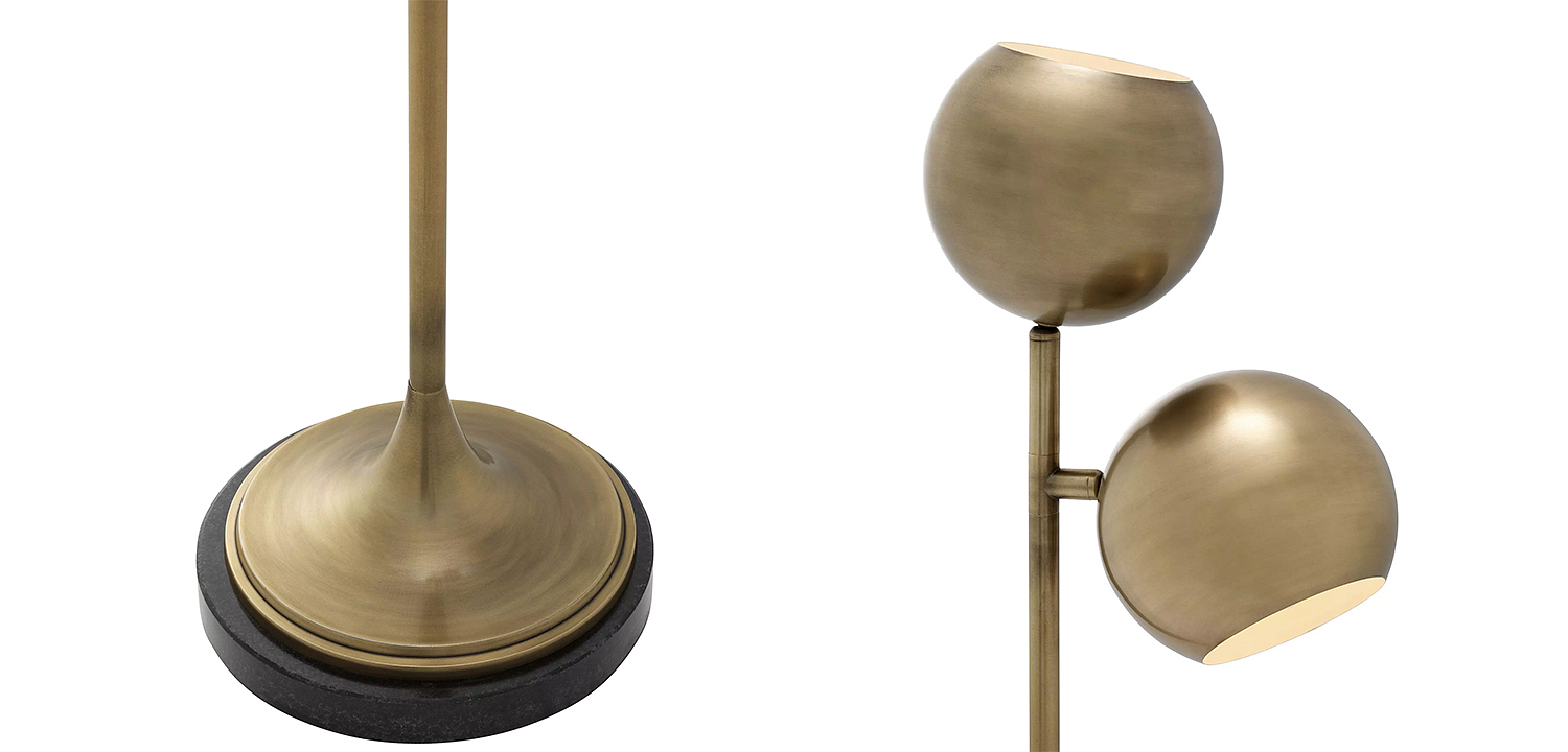 Торшер Eichholtz Floor Lamp Compton Brass Торшер Eichholtz Floor Lamp Compton Brass - Loft-Concept в Саратове