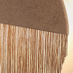 Бра круглое натуральная пробка с бахромой Natural Cork варинант исполнения - 2 | Loft Concept в Саратове