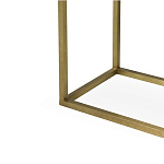 Консоль прямоугольная на золотом каркасе с 2-мя ящиками Warwick варинант исполнения - 3 | Loft Concept в Саратове