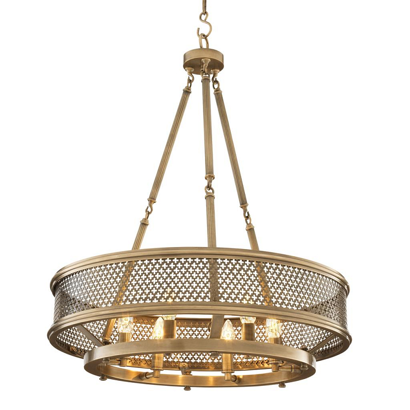 Люстра Eichholtz Chandelier Savoie Латунь Античная полированная в Саратове | Loft Concept 