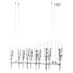 Люстра подвесная прямоугольная с 10-ю цилиндрическими плафонами LIAISON варинант исполнения - 5 | Loft Concept в Саратове