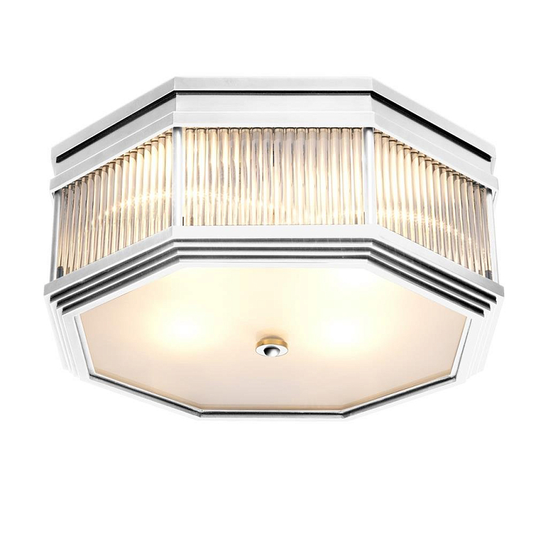 Потолочный светильник Ceiling Lamp Bagatelle Nickel Никель Прозрачное Стекло Потолочный светильник Ceiling Lamp Bagatelle Nickel Никель Прозрачное Стекло в Саратове | Loft Concept